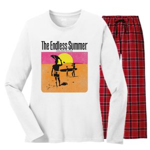 The Endless Summer 1966 Classic Surf Movie 60s Women's Long Sleeve Flannel Pajama Set 