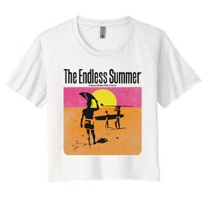 The Endless Summer 1966 Classic Surf Movie 60s Women's Crop Top Tee