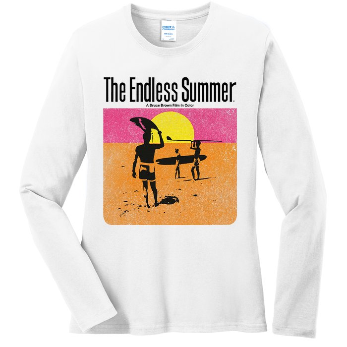 The Endless Summer 1966 Classic Surf Movie 60s Ladies Long Sleeve Shirt