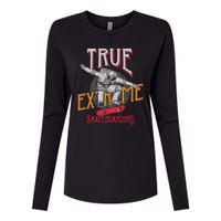 True Extreme Skateboarding Womens Cotton Relaxed Long Sleeve T-Shirt