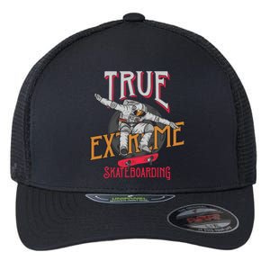 True Extreme Skateboarding Flexfit Unipanel Trucker Cap