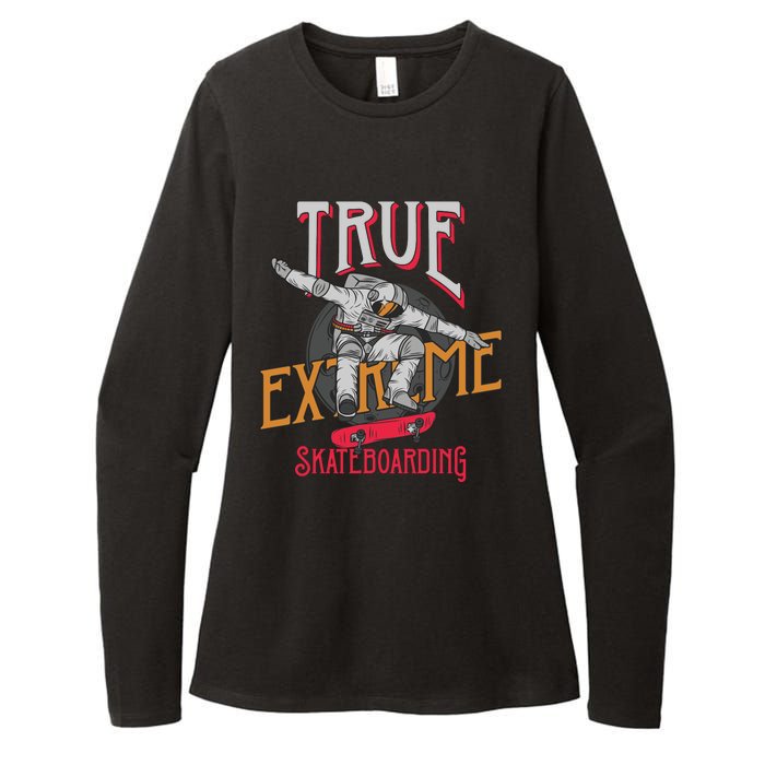 True Extreme Skateboarding Womens CVC Long Sleeve Shirt