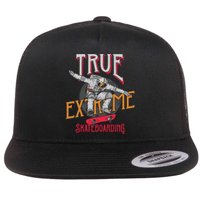 True Extreme Skateboarding Flat Bill Trucker Hat