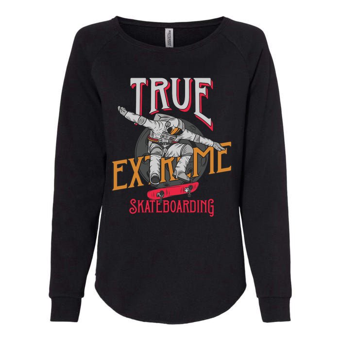 True Extreme Skateboarding Womens California Wash Sweatshirt