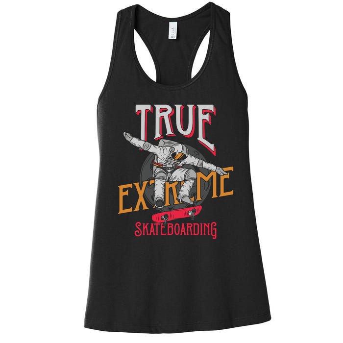 True Extreme Skateboarding Women's Racerback Tank