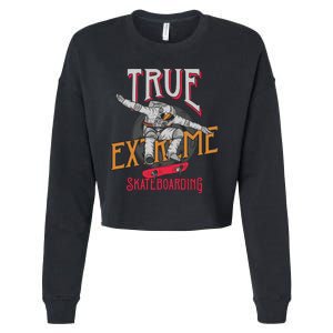 True Extreme Skateboarding Cropped Pullover Crew