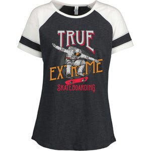 True Extreme Skateboarding Enza Ladies Jersey Colorblock Tee