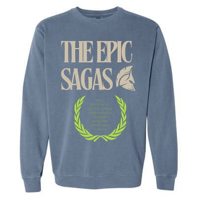 The Epic Sagas Gift Odysseus Musical Garment-Dyed Sweatshirt