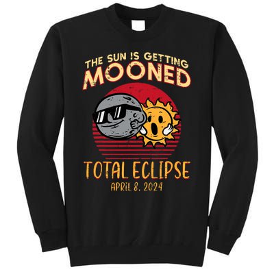 Total Eclipse Sun Getting Mooned April 8 2024 Tall Sweatshirt