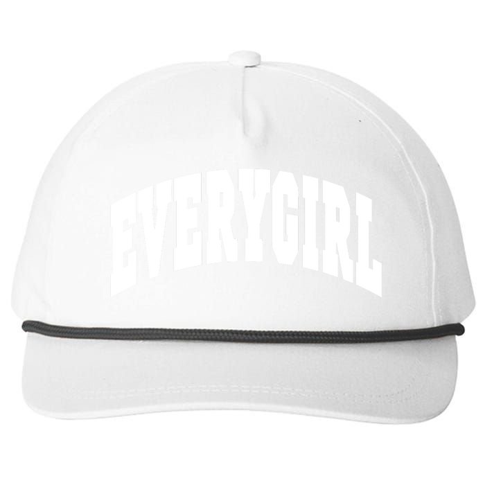 The Everygirl Shop Everygirl Green Snapback Five-Panel Rope Hat