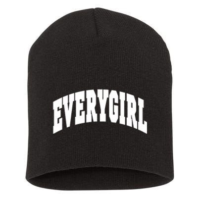 The Everygirl Shop Everygirl Green Short Acrylic Beanie