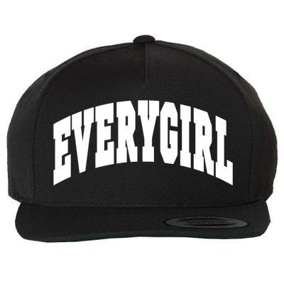 The Everygirl Shop Everygirl Green Wool Snapback Cap