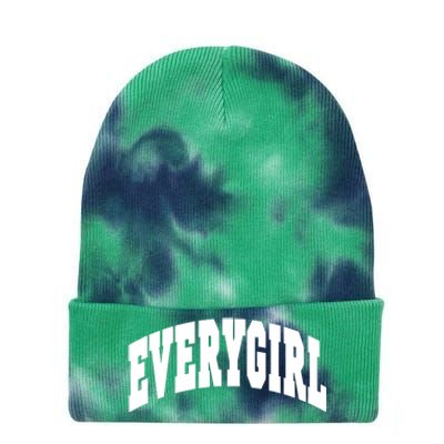 The Everygirl Shop Everygirl Green Tie Dye 12in Knit Beanie