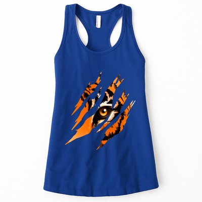 Tiger Eye Safari Zoo Wildlife Animal Zookeeper Costume Gift Womens Tank Top