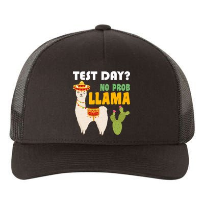 Test Day? No Prob Llama Cactus Yupoong Adult 5-Panel Trucker Hat