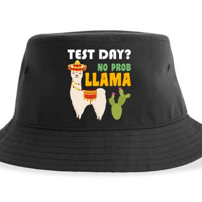 Test Day? No Prob Llama Cactus Sustainable Bucket Hat