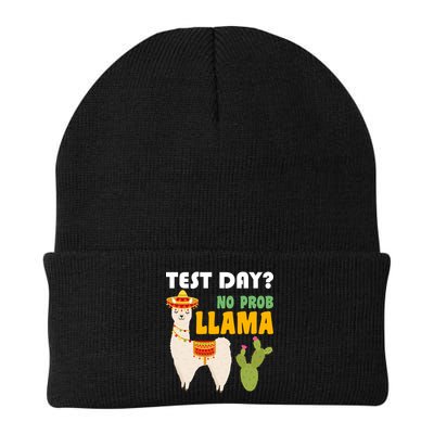 Test Day? No Prob Llama Cactus Knit Cap Winter Beanie