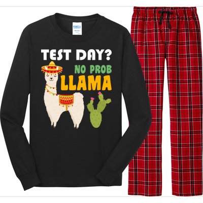 Test Day? No Prob Llama Cactus Long Sleeve Pajama Set