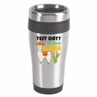 Test Day? No Prob Llama Cactus 16oz Travel Tumbler