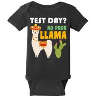 Test Day? No Prob Llama Cactus Baby Bodysuit