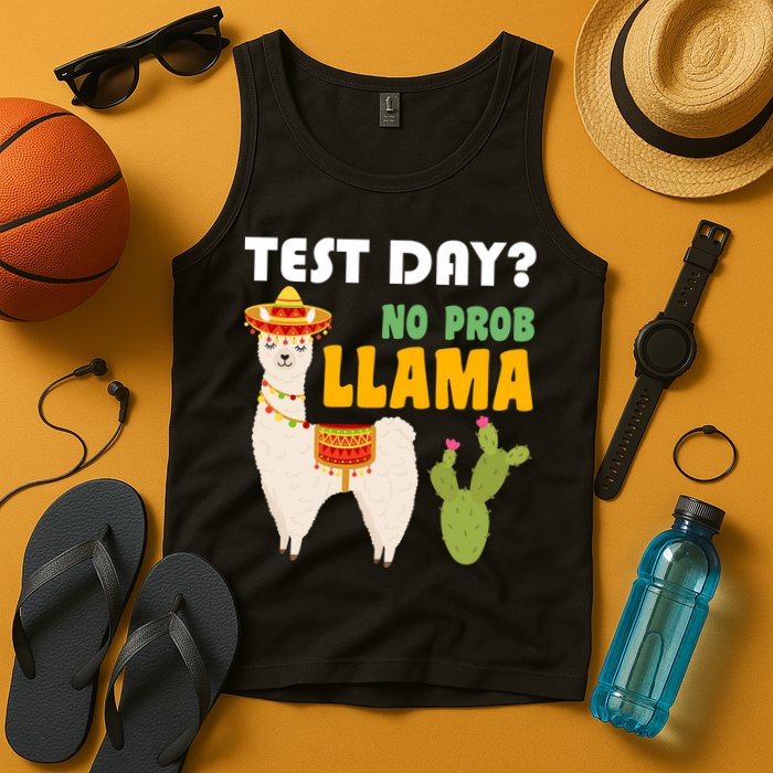Test Day? No Prob Llama Cactus Tank Top