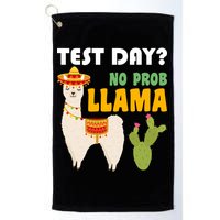 Test Day? No Prob Llama Cactus Golf Towel
