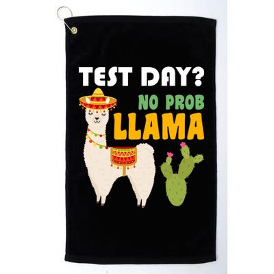 Test Day? No Prob Llama Cactus Platinum Collection Golf Towel