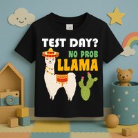 Test Day? No Prob Llama Cactus Toddler T-Shirt