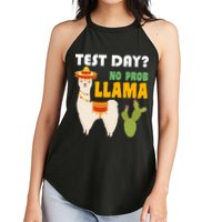 Test Day? No Prob Llama Cactus Women's Perfect Tri Rocker Tank