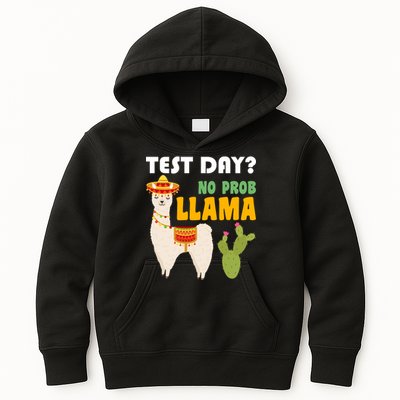 Test Day? No Prob Llama Cactus Kids Hoodie