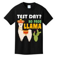 Test Day? No Prob Llama Cactus Kids T-Shirt