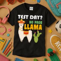 Test Day? No Prob Llama Cactus Kids T-Shirt