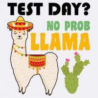 Test Day? No Prob Llama Cactus Garment-Dyed Sweatshirt