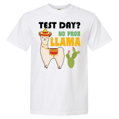 Test Day? No Prob Llama Cactus Garment-Dyed Heavyweight T-Shirt