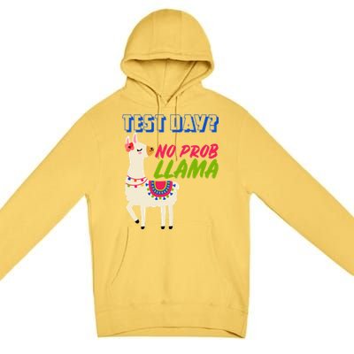 Test Day? No Probllama  Premium Pullover Hoodie