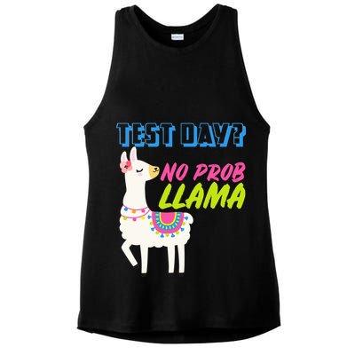 Test Day? No Probllama  Ladies PosiCharge Tri-Blend Wicking Tank