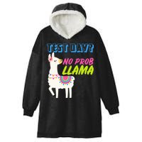 Test Day? No Probllama  Hooded Wearable Blanket