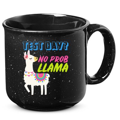 Test Day? No Probllama  15oz Campfire Ceramic Mug
