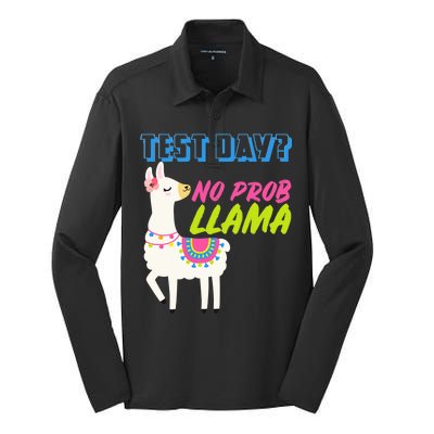 Test Day? No Probllama  Silk Touch Performance Long Sleeve Polo