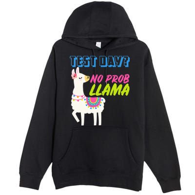 Test Day? No Probllama  Premium Pullover Hoodie