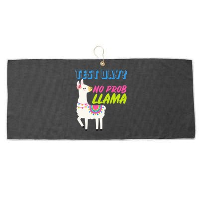 Test Day? No Probllama  Large Microfiber Waffle Golf Towel