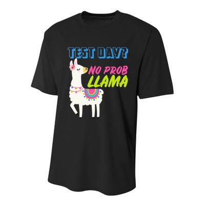 Test Day? No Probllama  Youth Performance Sprint T-Shirt