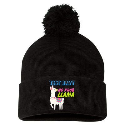 Test Day? No Probllama  Pom Pom 12in Knit Beanie