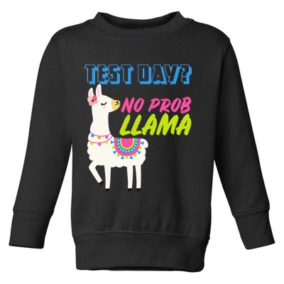 Test Day? No Probllama  Toddler Sweatshirt