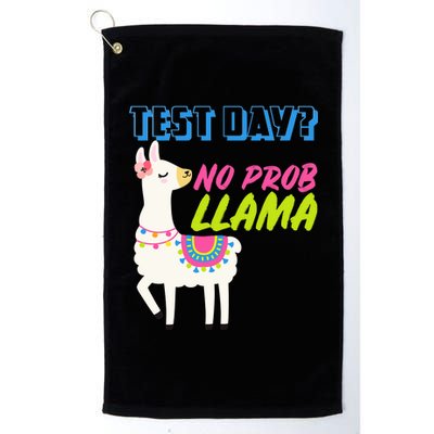 Test Day? No Probllama  Platinum Collection Golf Towel