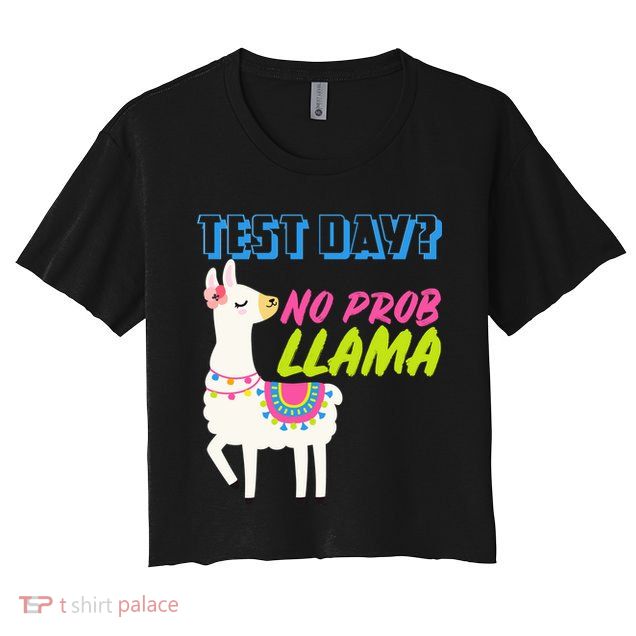 Test Day? No Probllama  Crop Top