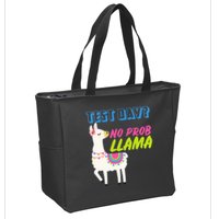 Test Day? No Probllama  Zip Tote Bag