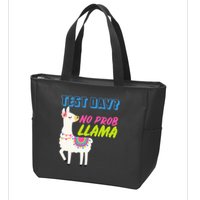 Test Day? No Probllama  Zip Tote Bag