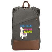 Test Day? No Probllama  Cotton Canvas Backpack