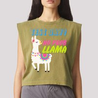 Test Day? No Probllama  Garment-Dyed Women's Muscle Tee